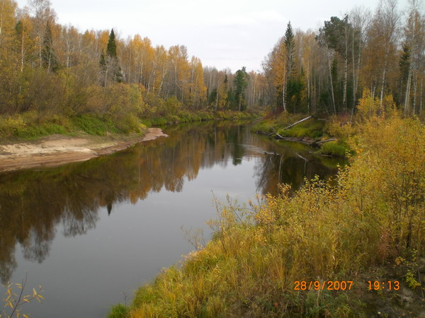 Таже река днем