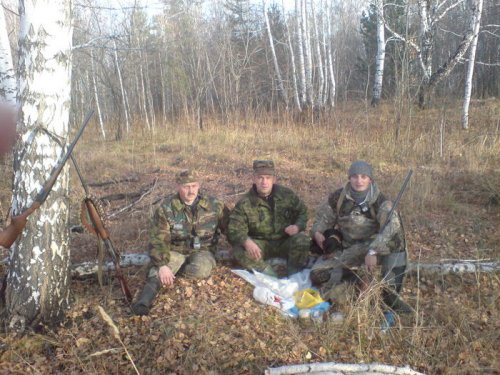 На привале
