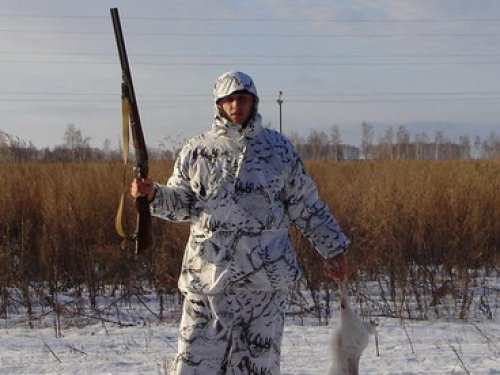 Я и русак весом 5,8кг (10.12.08г. Татарский район)