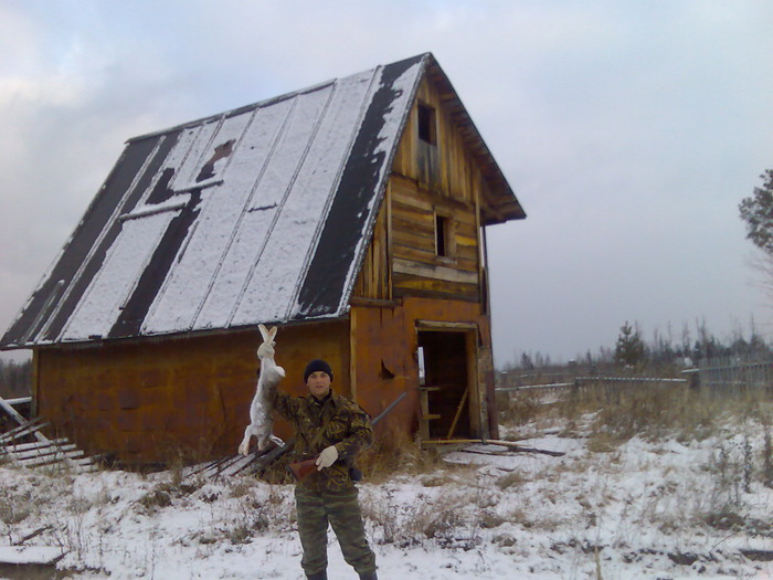 первый снег_первый за сезон заяц