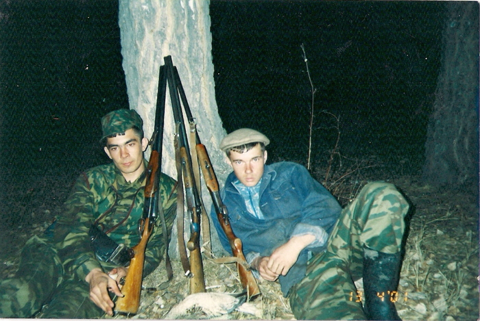 с другом и уткой , я слева 2001 г