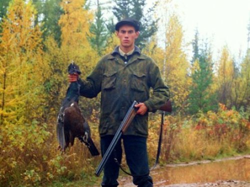 Один из первых моих глухарей. 2002 г.