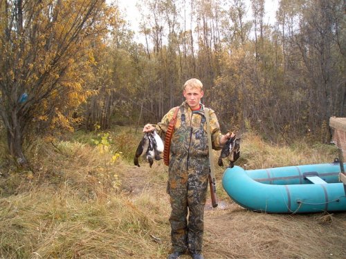 На заготовке икры пеляди,осень 2007,Парабельский р-он!