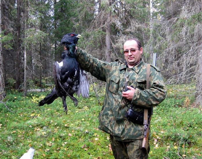 С глухарем