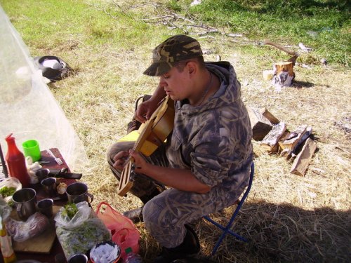 В перерыве между заплывами...