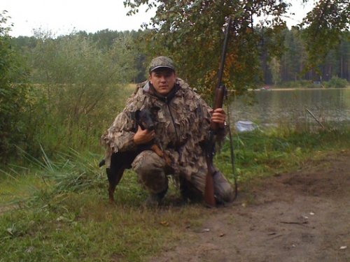 В первый вывел своего ягда на осеннею охоту.
