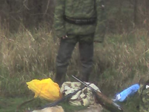 На зайца.