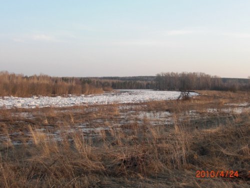 Ледоход на реке Бердь