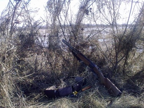 Вот такой скрадок на скорую руку!