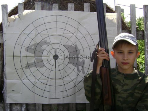 Первый выстрел из "своего" ружья