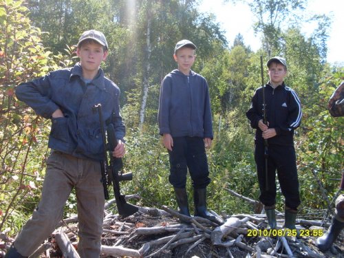 На бобринной хатке.