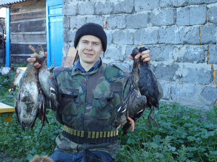 привез домой