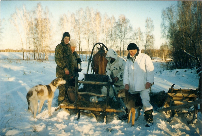 на охоте