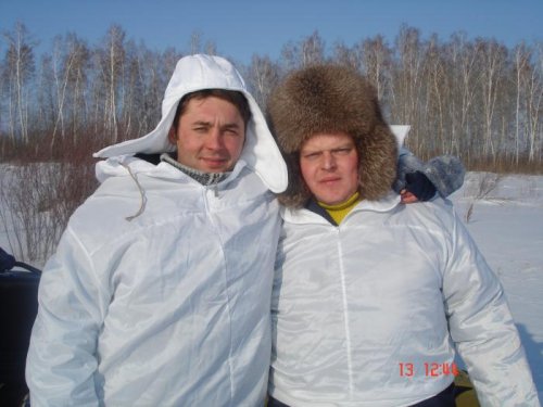 на привале
