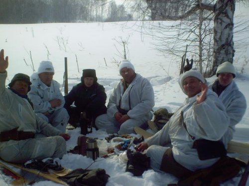 обед с друзьями 