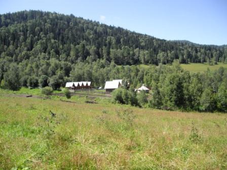 Домики в горах Алтая
