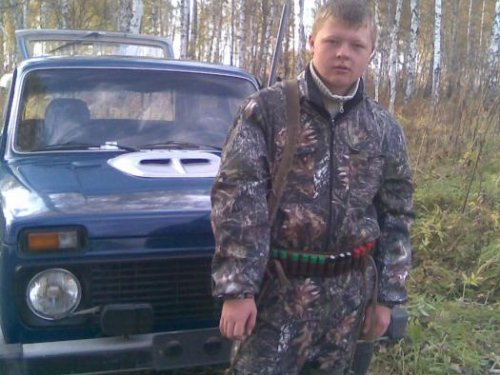 на охоте
