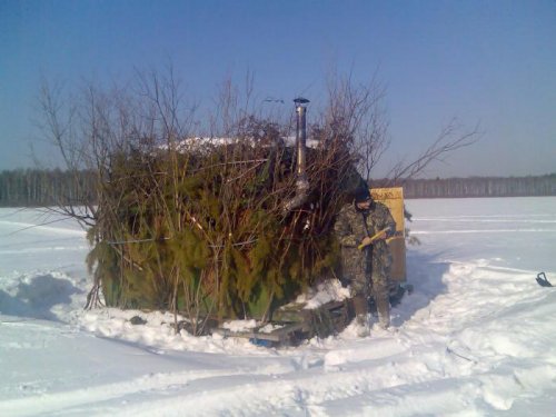 Дом-скрад посреди озера!