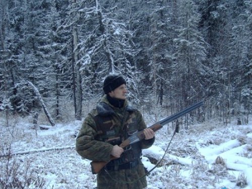 Глухарь по снегу