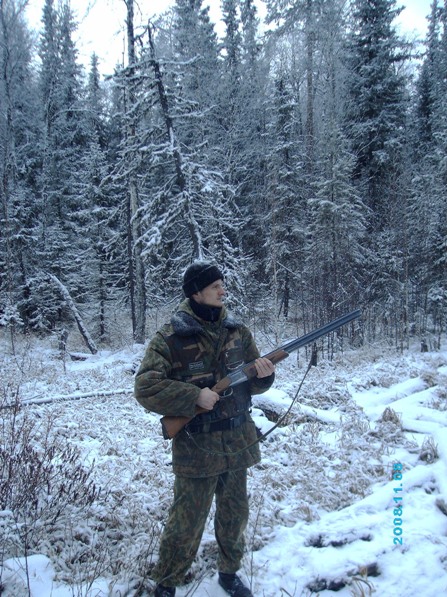 Глухарь по снегу