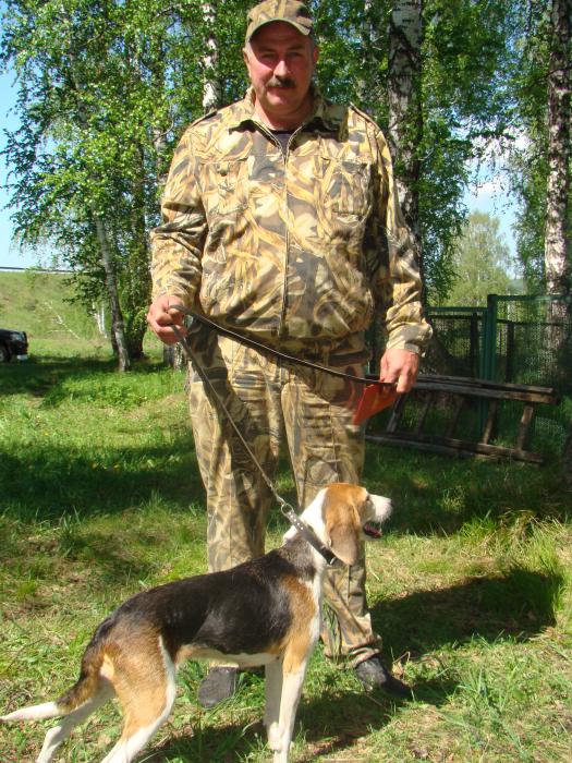 Сергей Фёдорович с одной из лучших выжловок