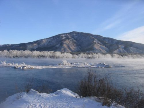 Енисей...,  январь,   -38  градисов.....