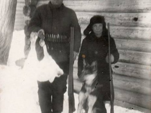 После первой охоты. Мне семь с половиной лет. 1963 год