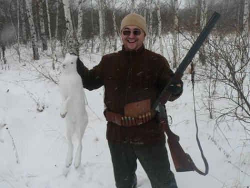 Первый заяц друга!