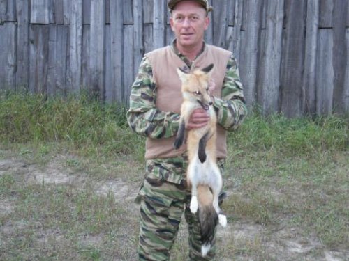 Женя с питомцем (Огоньком).