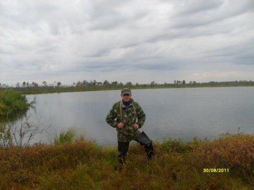 в ряму на бездонном озере.