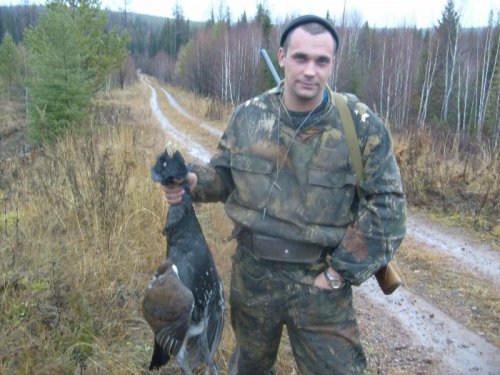 Племянник с трофеем.