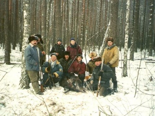 Первый кабан в сезоне 2002г.