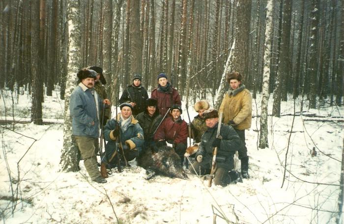 Первый кабан в сезоне 2002г.