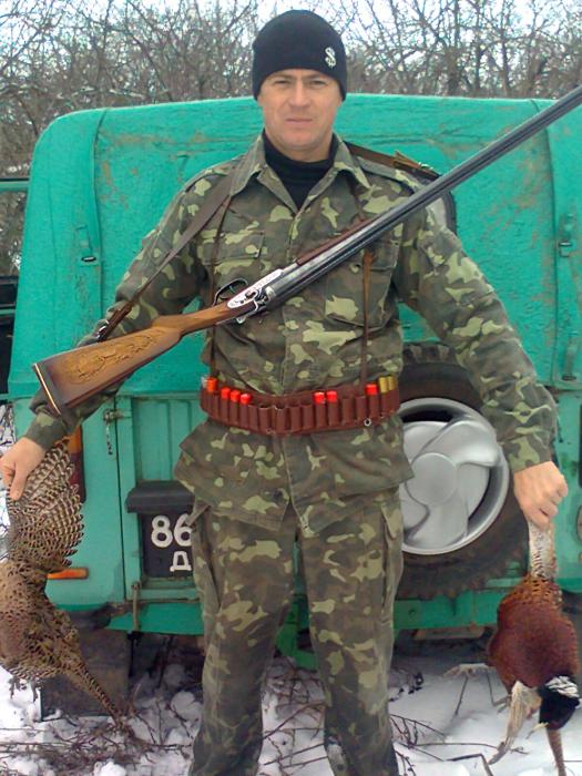 На фазана.