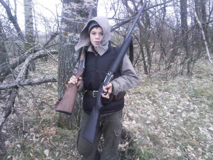 На охоте с отцом