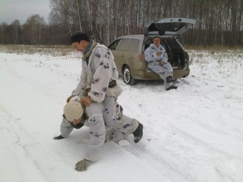 Поехали на загон.