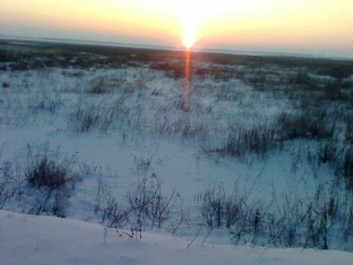 Закат.