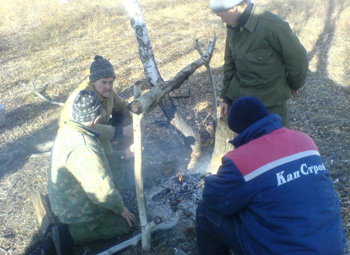 охотники на привале