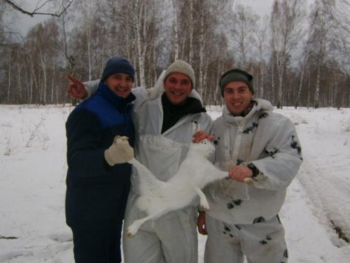 Первая пороша 2011-го, первый заяц сезона и участники событий