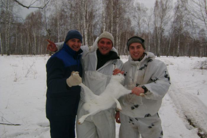 Первая пороша 2011-го, первый заяц сезона и участники событий