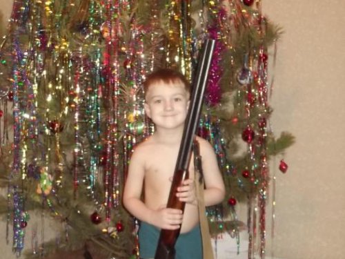 Дед Мороз хочу тоже ружье?!