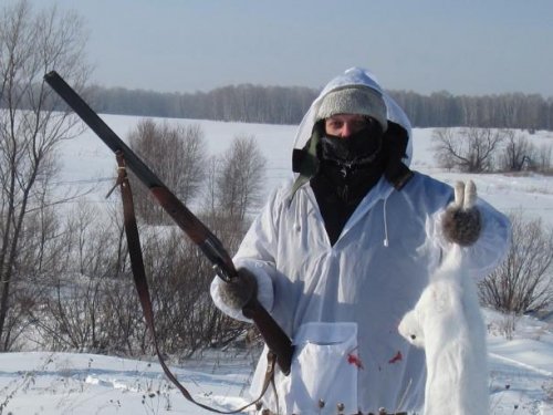Загоняли белячка....