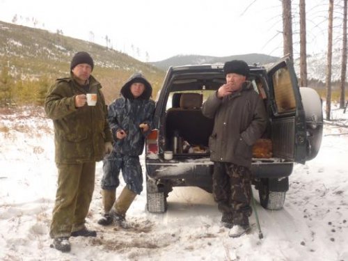 между загонами чаёк