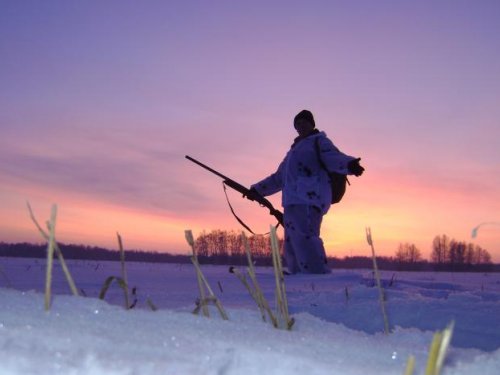 Хорошо встретить новый день на охоте .8.01.12г.