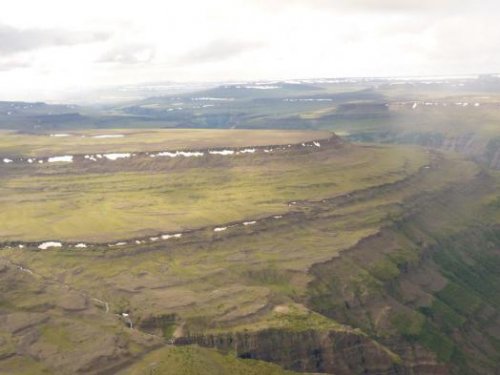 Плато Путорана с вертолета