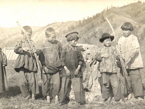 Детские игры. Сагайцы (хакасы) Байский улус  1913г