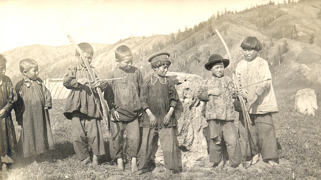 Детские игры. Сагайцы (хакасы) Байский улус  1913г