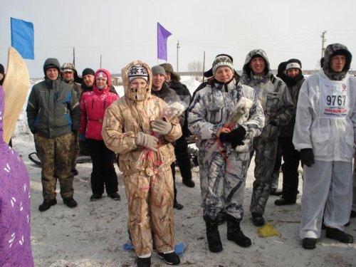 Биатлон в Улыбино 2013. Наши дамы - гости из Кемеровской обасти.