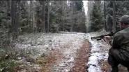 Охота на кабана, мужик жжёт!