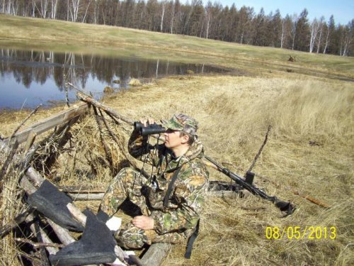 На скрадке